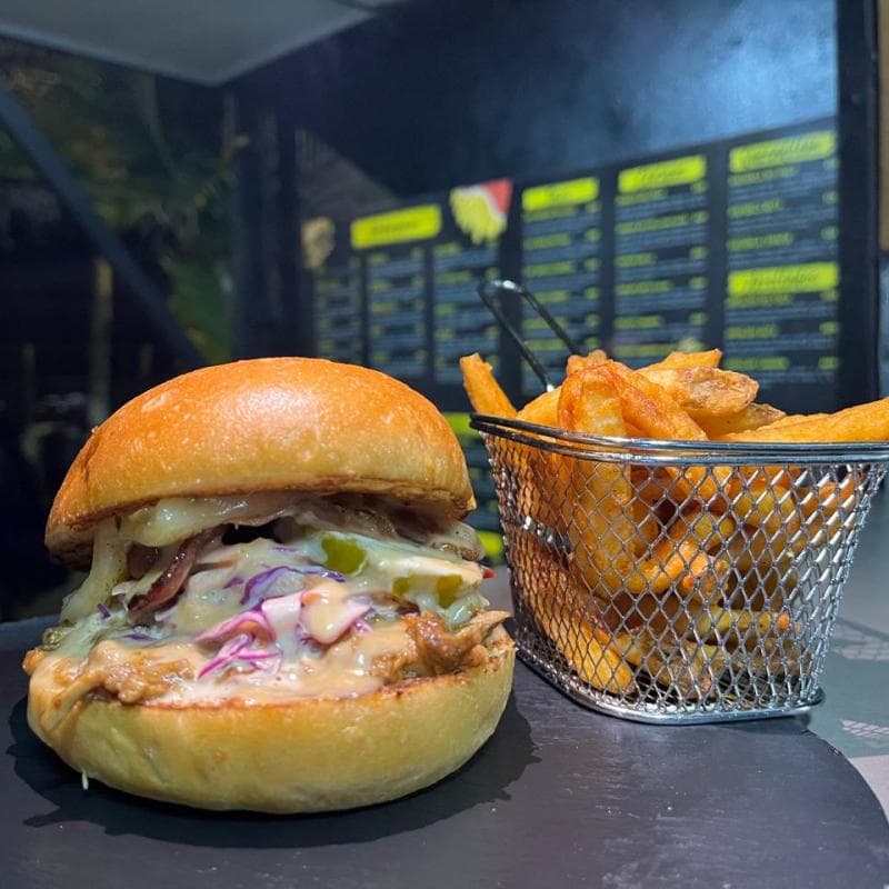 Hamburguesa pulled pork